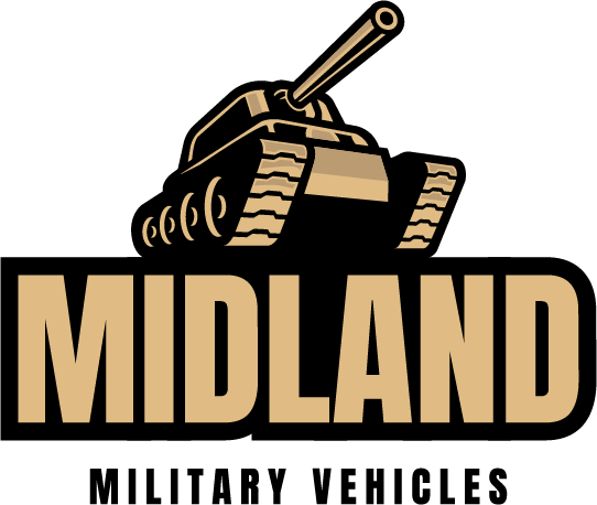Midlands Military Vehicle logo with a tank.